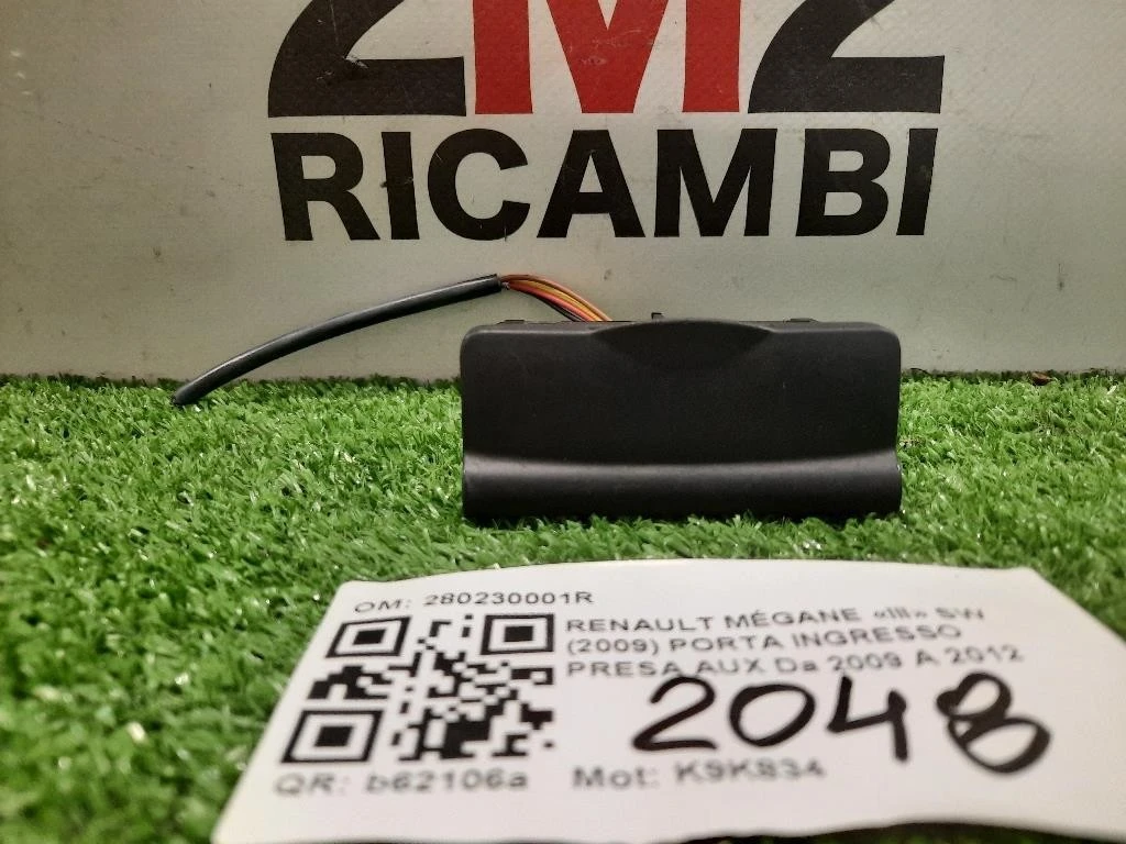 Porta Ingresso Presa AUX 280230001R AUX Renault Mégane III SW 2009