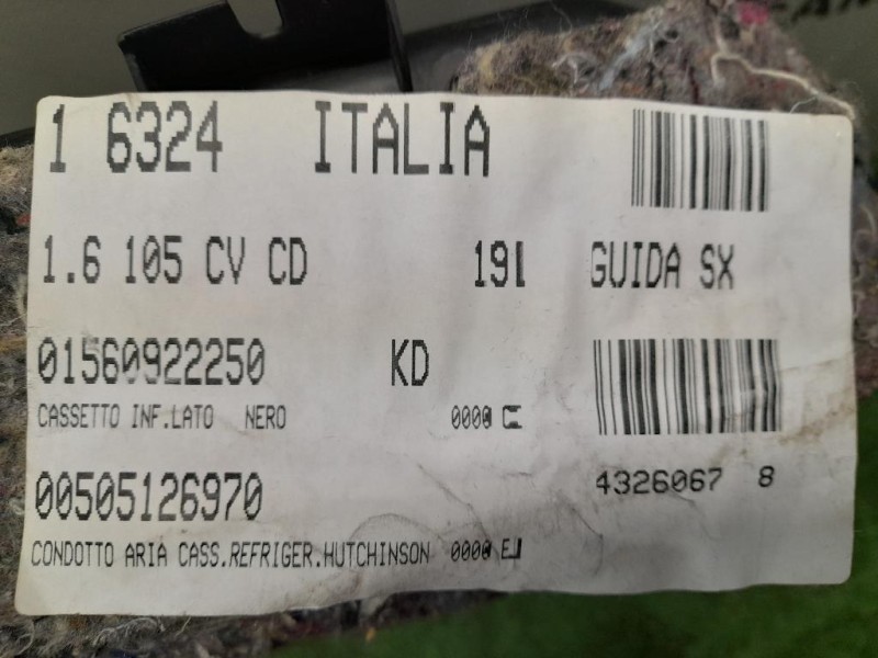 BOX Portaoggetti 01560922250 Alfa Romeo Giulietta 2010