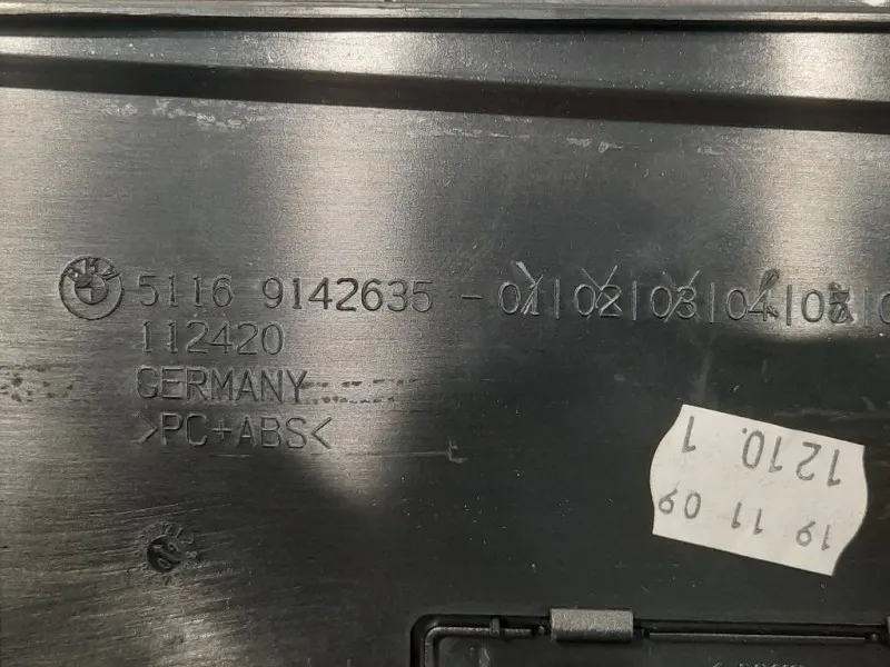 BOX Portaoggetti 5116 9142635 Bmw Serie 5 F07 GT 2010