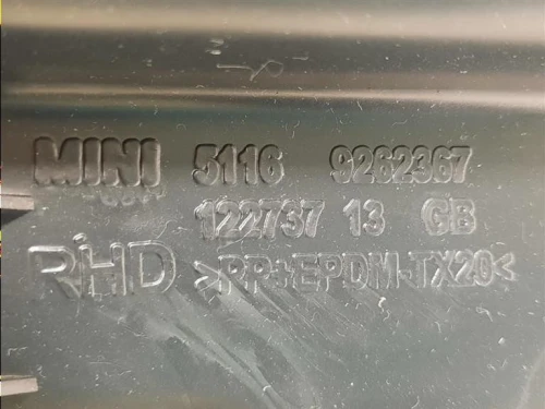 BOX Portaoggetti 51169262362 Mini MINI ONE F55 2014