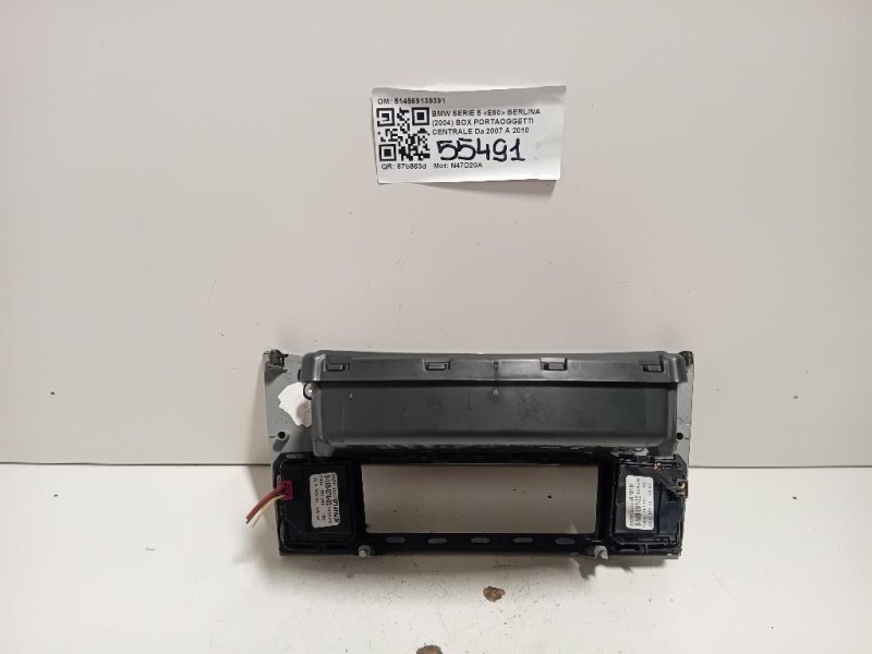 BOX Portaoggetti Centrale 514569139391 Bmw Serie 5 E60 Berlina 2004