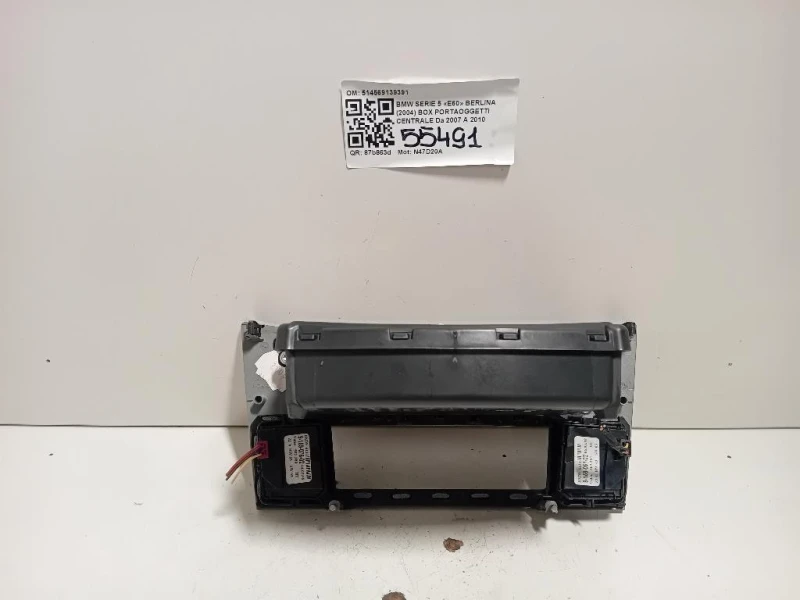 BOX Portaoggetti Centrale 514569139391 Bmw Serie 5 E60 Berlina 2004