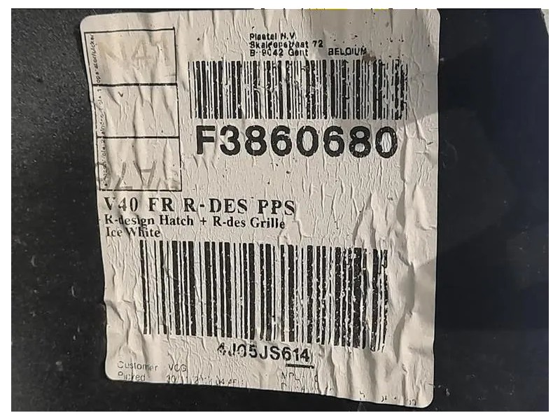 Paraurti ANT PARAURTI ANTERIORE ORIGINALE VOLVO V40 Volvo V40 II 2012