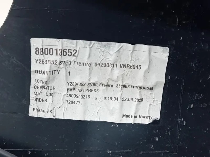 Paraurti ANT 39808085 Volvo V60 I 2010