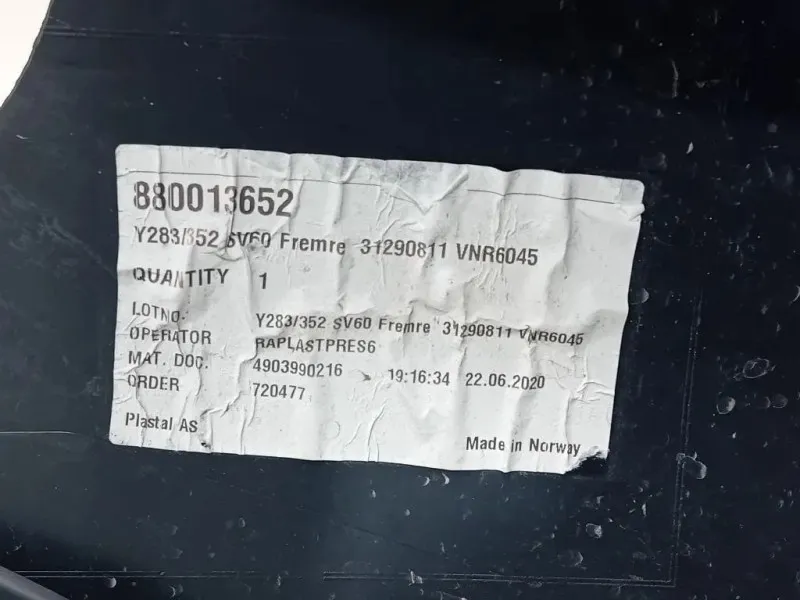 Paraurti ANT 39808085 Volvo V60 I 2010