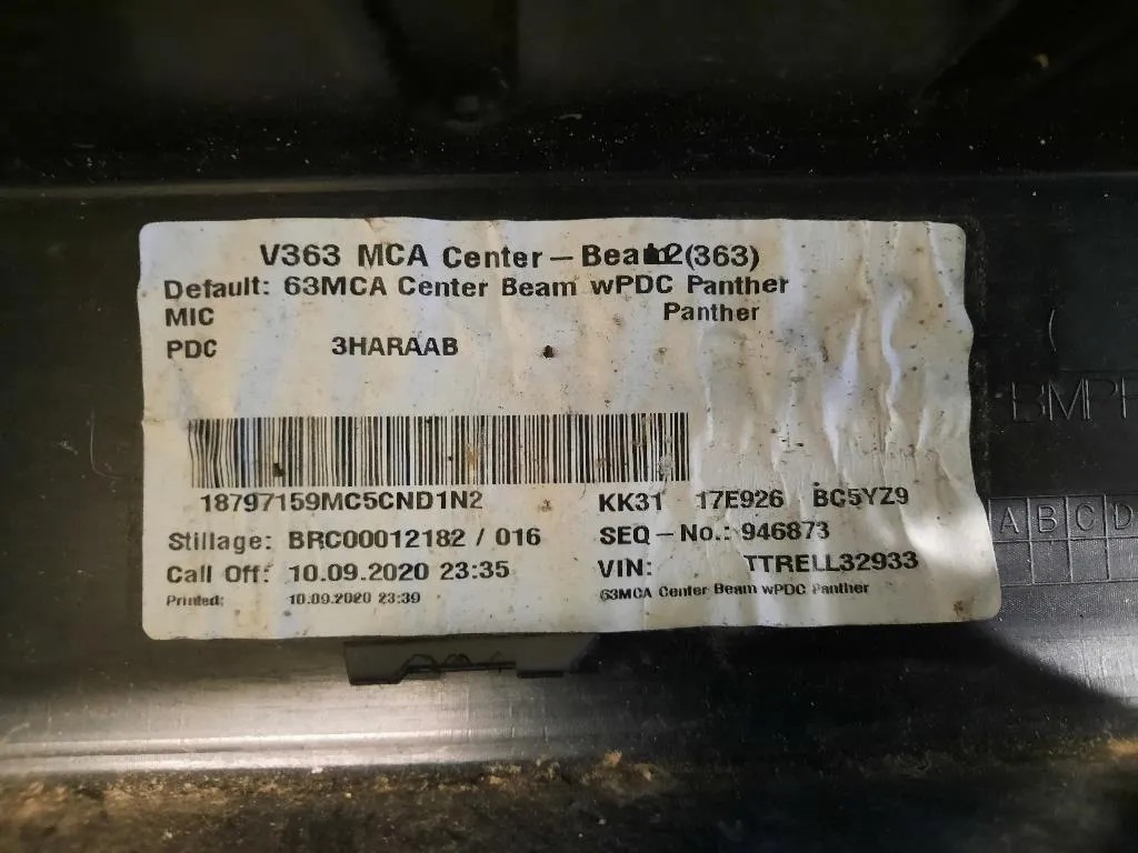 Paraurti Centrale POST 1893399 KK3117E926 Ford Transit VI 2014