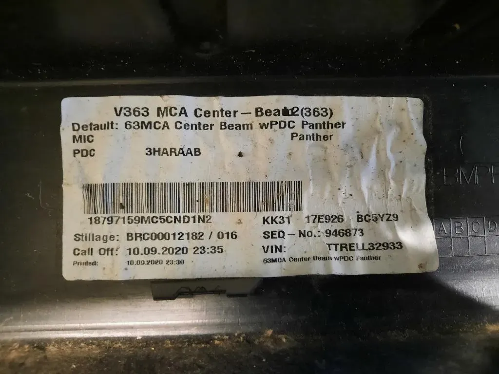 Paraurti Centrale POST 1893399 KK3117E926 Ford Transit VI 2014