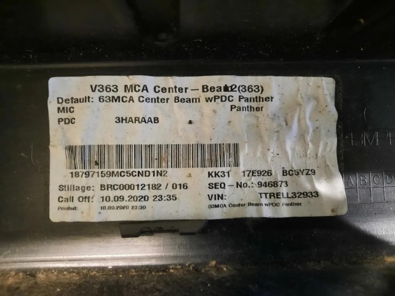 Paraurti Centrale POST 1893399 KK3117E926 Ford Transit VI 2014