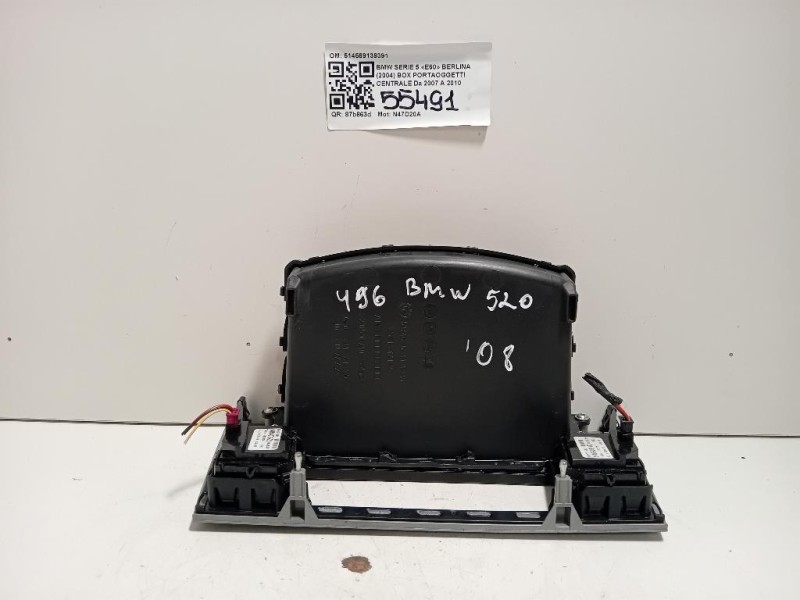 BOX Portaoggetti Centrale 514569139391 Bmw Serie 5 E60 Berlina 2004