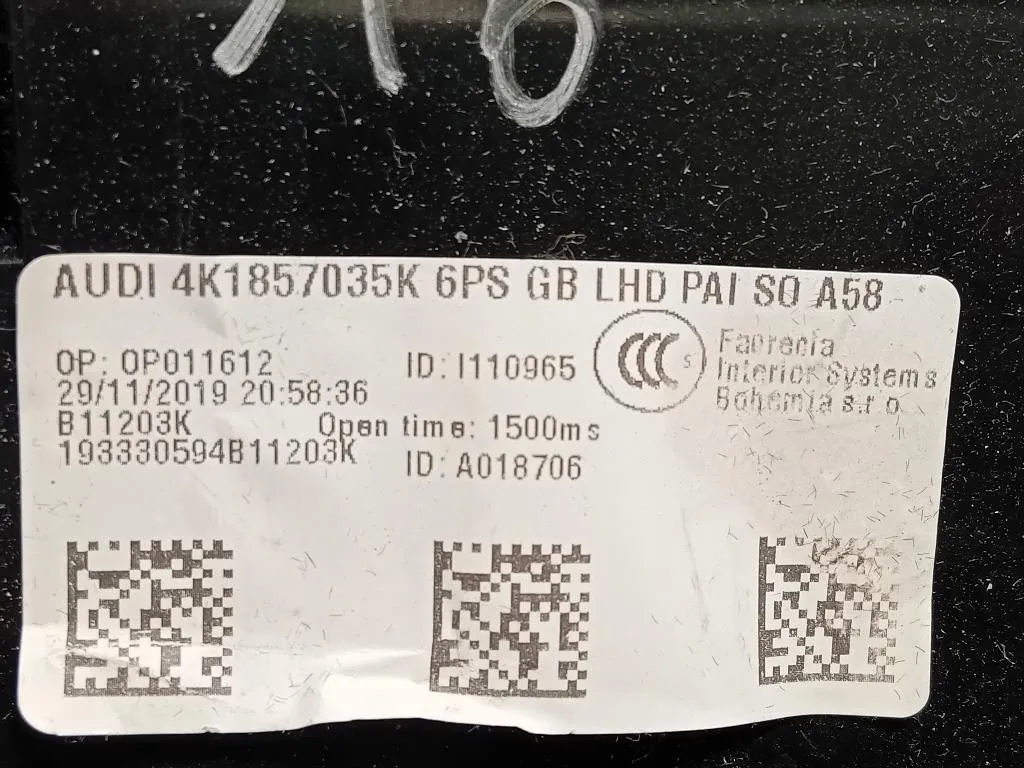 BOX Portaoggetti Completo 4K1857035K Audi A6 4a5c8 Avant 2018