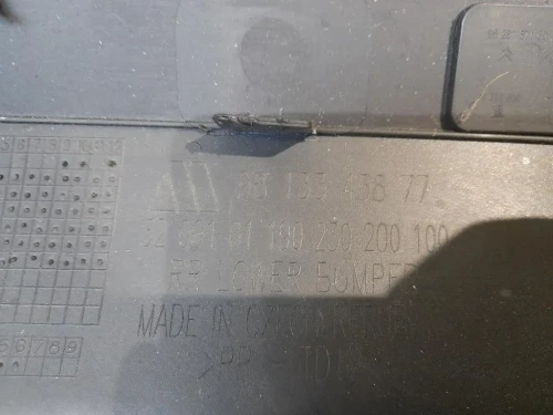 Paraurti INF POST 9813343877 Citroen C3 III 2016