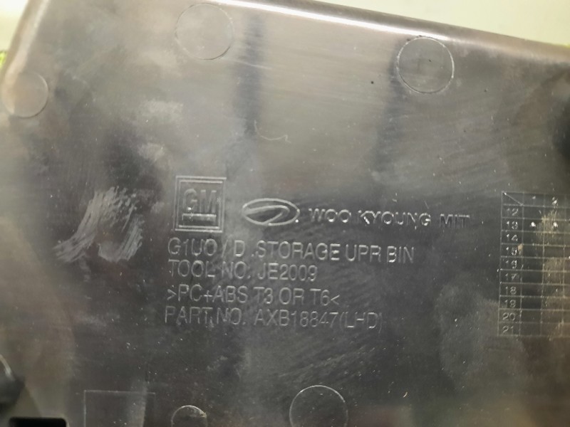 BOX Portaoggetti Completo 95365333 Opel Mokka 2013