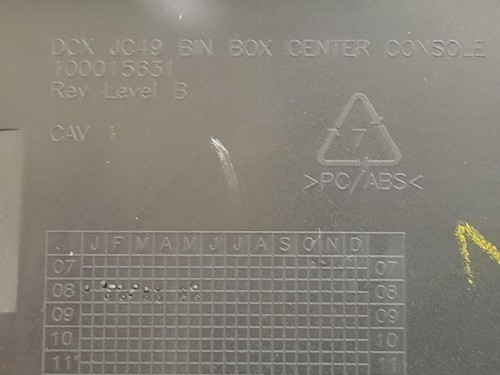 BOX Portaoggetti Completo SUP PORTAOGGETTI SUPERIORE CENTRALE 100015631 Dodge Journey 2009