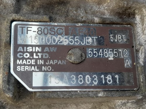 Cambio 55490650 Opel Insignia A 2013