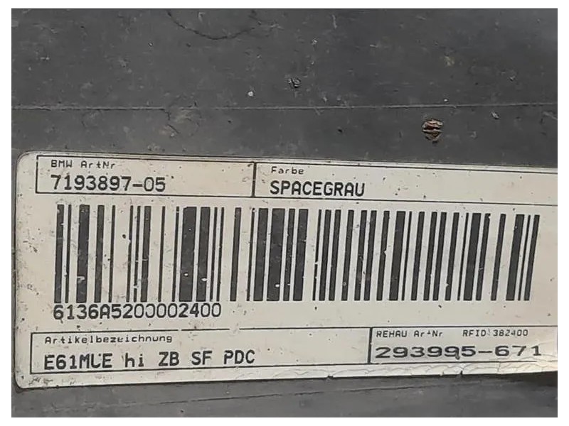 Paraurti POST 7193897-05 Bmw Serie 5 E60 Berlina 2004