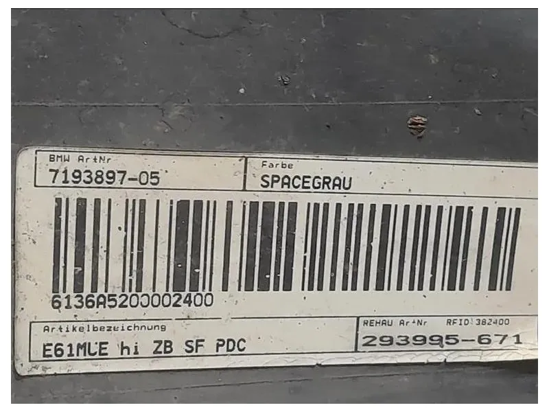 Paraurti POST 7193897-05 Bmw Serie 5 E60 Berlina 2004