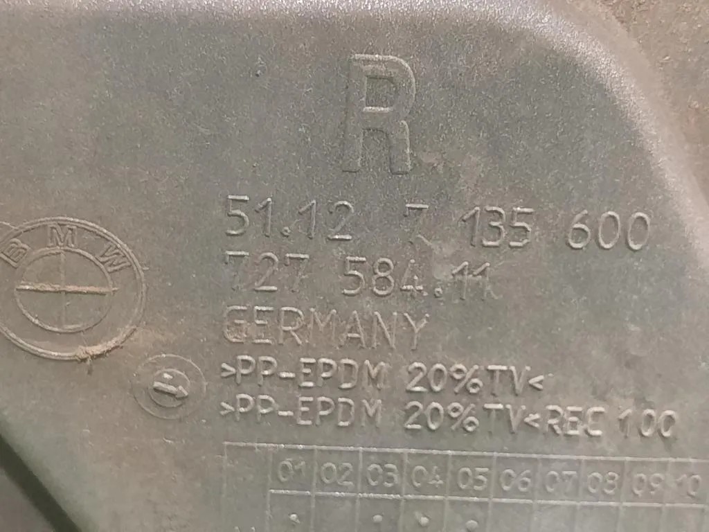 Paraurti POST 51127142214 Bmw Serie 7 E66 2003