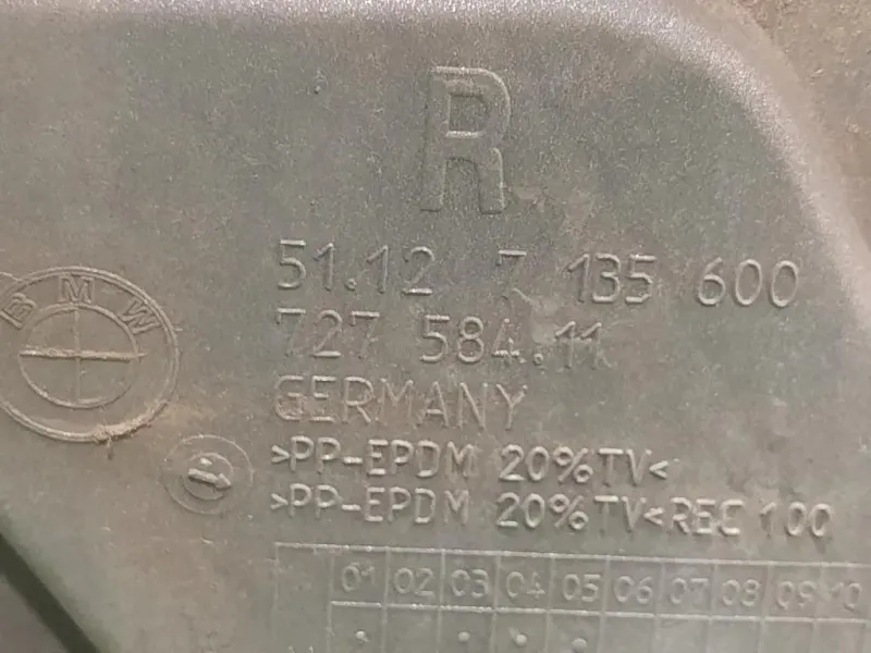 Paraurti POST 51127142214 Bmw Serie 7 E66 2003