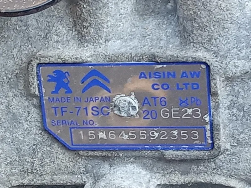 Cambio 6 MARCE MANUALE Peugeot 3008 I 2013