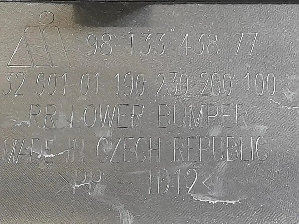 Paraurti POST 9813343877 Citroen C3 III 2016