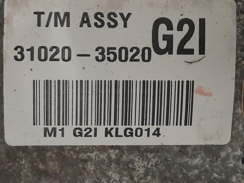 Cambio 3102035020 6 MARCE MANUALE 000989830110 Ssangyong Tivoli 2015