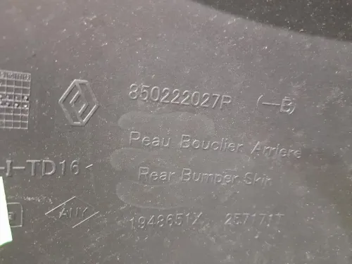 Paraurti POST SENZA ACCESSORI 850222027R Dacia Duster II 2018