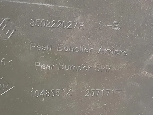 Paraurti POST 850222027R Dacia Duster II 2018