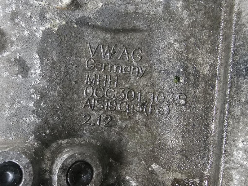 Cambio MHH SSL SMN SMT SMT SSV STJ TDN UBV UBZ Volkswagen GOLF VII 2017