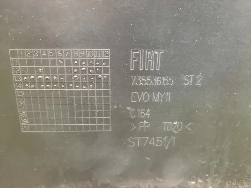 Paraurti POST 735536155 Fiat Punto III 2012