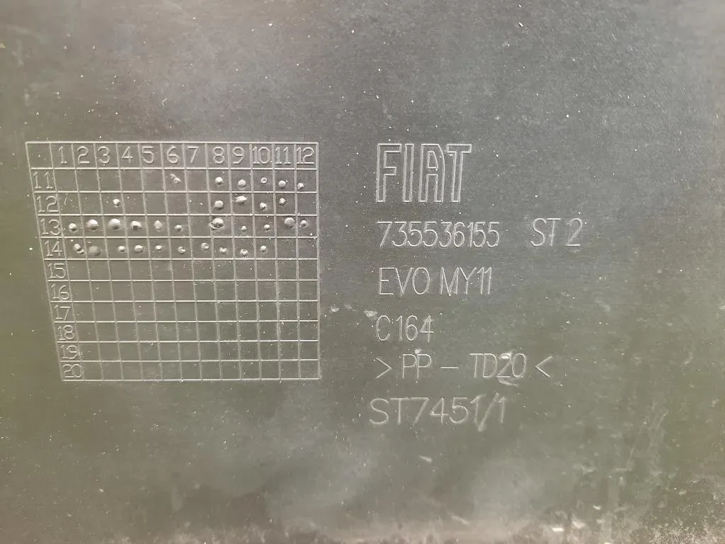 Paraurti POST 735536155 Fiat Punto III 2012