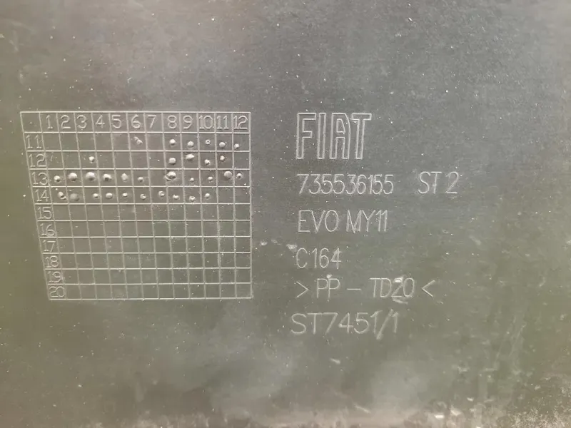 Paraurti POST 735536155 Fiat Punto III 2012