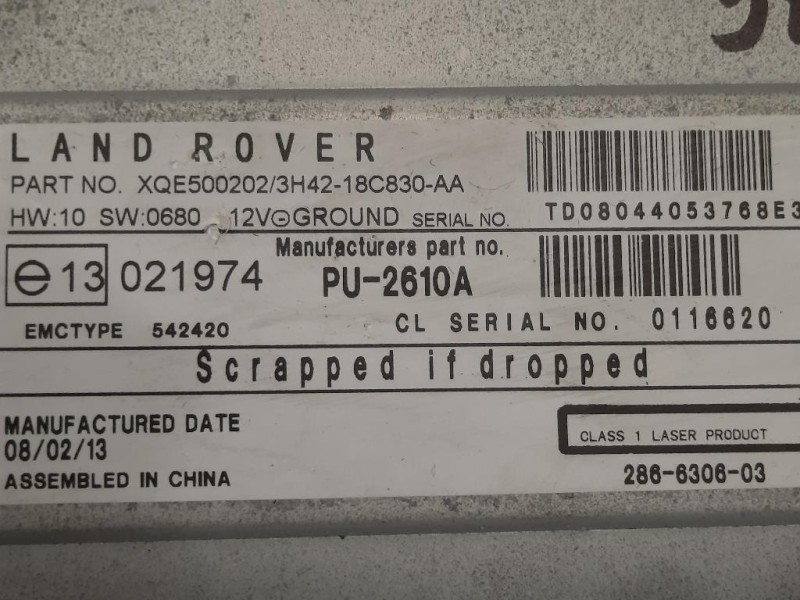 Caricatore CD 3H42-18C830-AA Land Rover Range Rover Sport I 2005