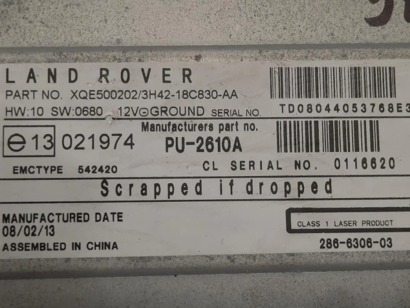 Caricatore CD 3H42-18C830-AA Land Rover Range Rover Sport I 2005