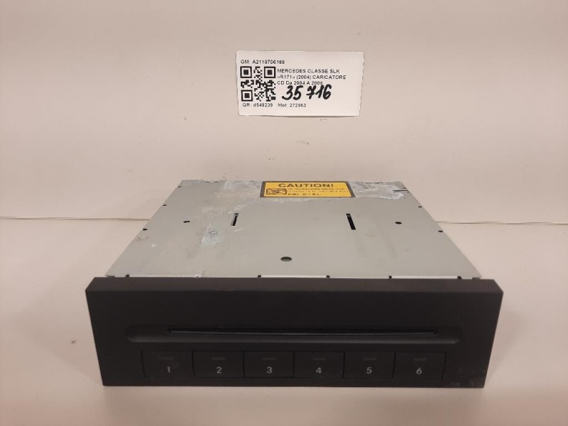 Caricatore CD A2118706189 Mercedes Classe SLK R171 2004