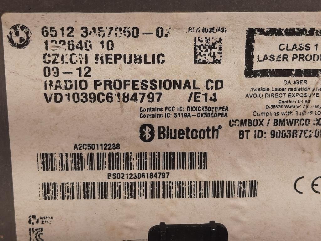 Caricatore CD 6512 3457050-02 Mini Countryman ONE R60 2014