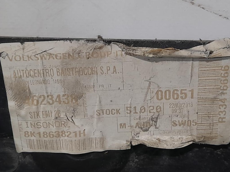 Carter Protezione Motore ANT 8K1863821H Audi A4 8K2 2008