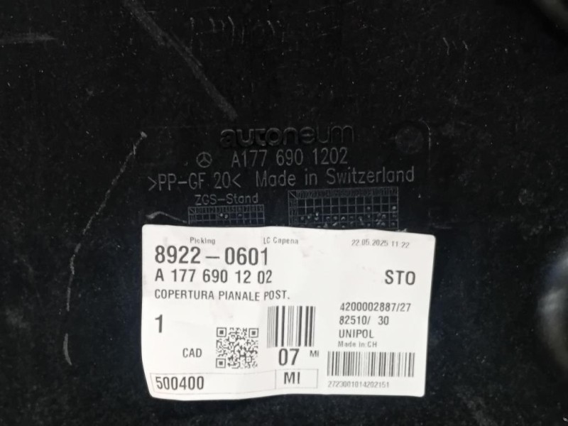 Carter Protezione Motore ANT A1779064703 Mercedes Classe A W177 2018