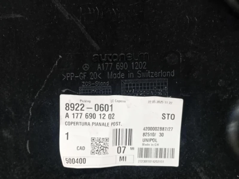 Carter Protezione Motore ANT A1779064703 Mercedes Classe A W177 2018