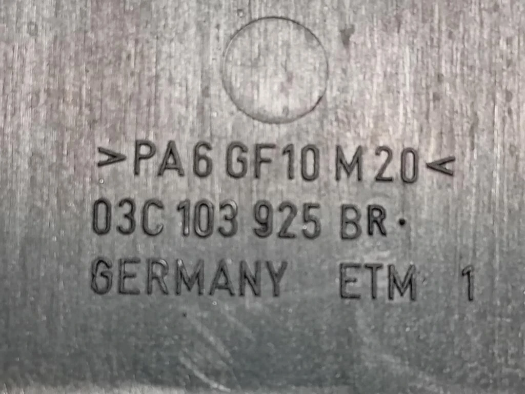 Carter Protezione Motore ANT 03C103 925 P Volkswagen GOLF VI 2009