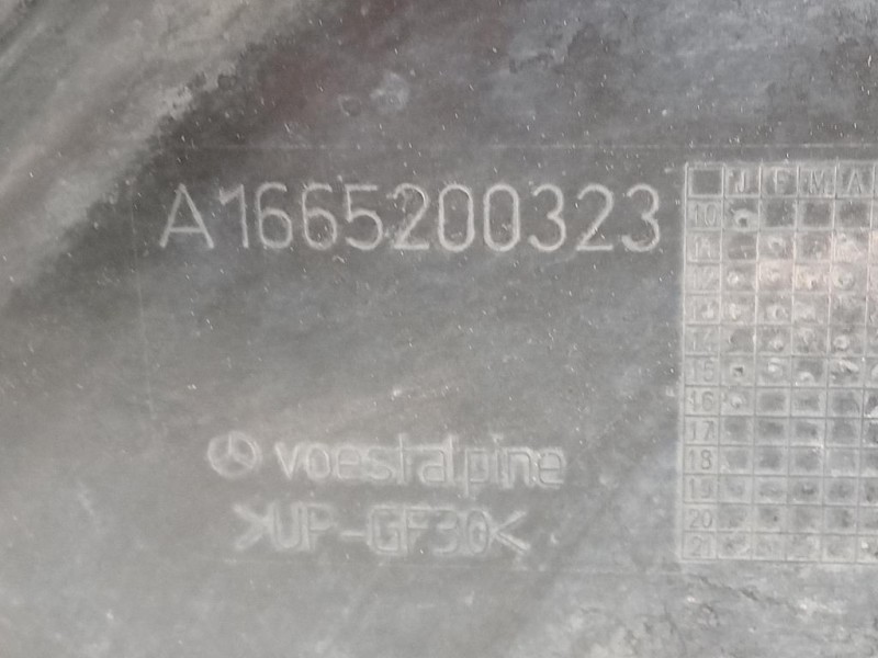 Carter Protezione Sottoscocca Posteriore A1665200323 Mercedes Classe GLE W166 2015