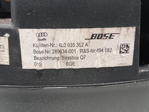 Cassa Altoparlante Subwoofer Autoradio 4L0035382 Audi Q7 4LB 2006
