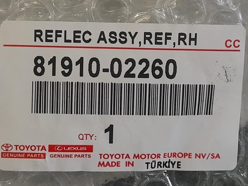 Catadiottro POST DX 81910-02260 Toyota Auris II 2015