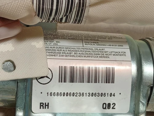 Air-bag A Tendina DX 16463570 Mercedes Classe ML W166 2012