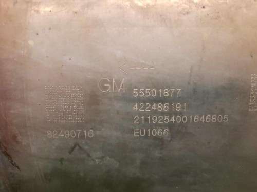 Catalizzatore 55501877 EU1066 Opel Astra K 2019