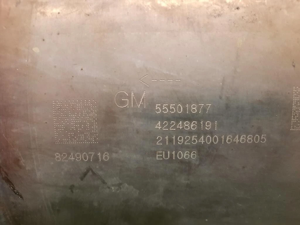 Catalizzatore 55501877 EU1066 Opel Astra K 2019