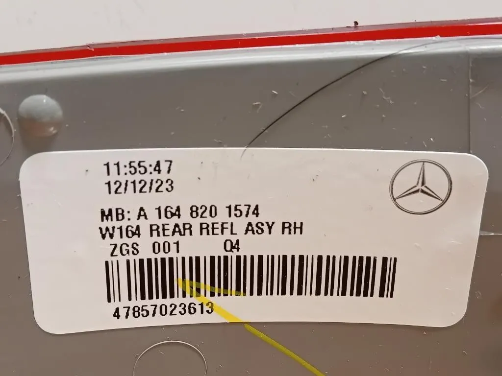 Catarifrangente Paraurti POST POST DX A1648201574 Mercedes Classe ML W164 2008