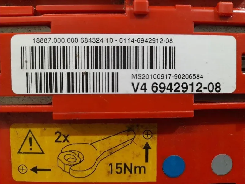 CAVO Trasformatorebatteria V4 6942912 Bmw Serie 1 E87 Berlina 2005