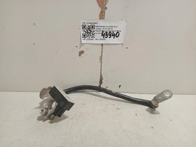 CAVO Trasformatorebatteria A1669055901 Mercedes Classe GLE W166 2015