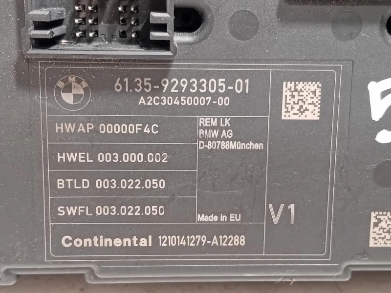 Centralina 61359293305-01 Bmw Serie 1 F20 Berlina 2012