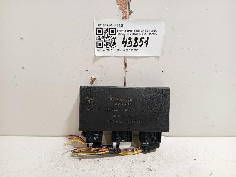 Centralina 66219145158 Bmw Serie 5 E60 Berlina 2004
